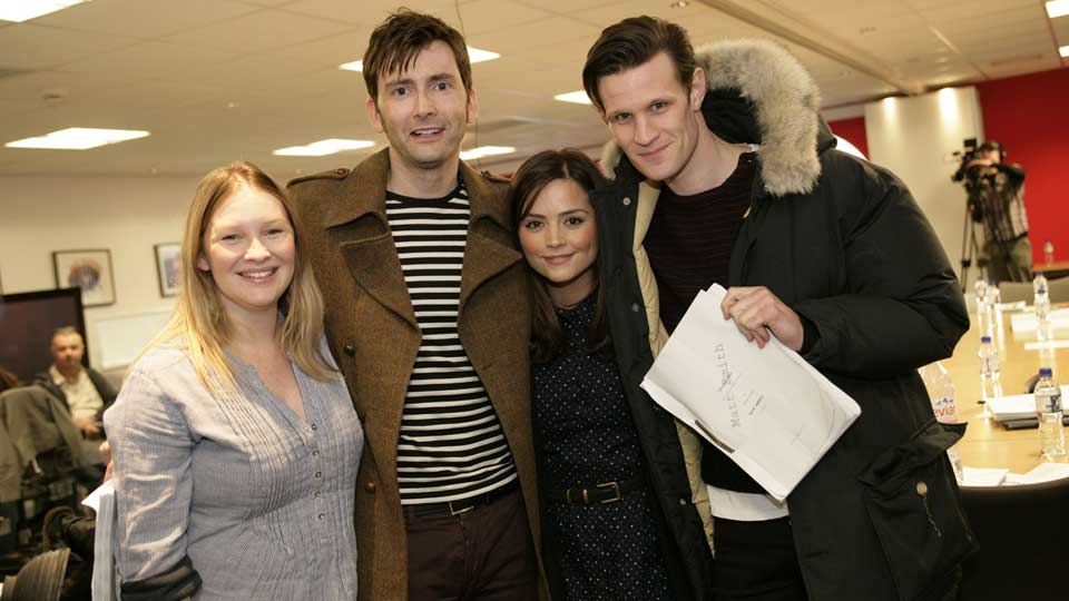 Joanna Page, David Tennant, Jenna-Louise Coleman, Matt Smith