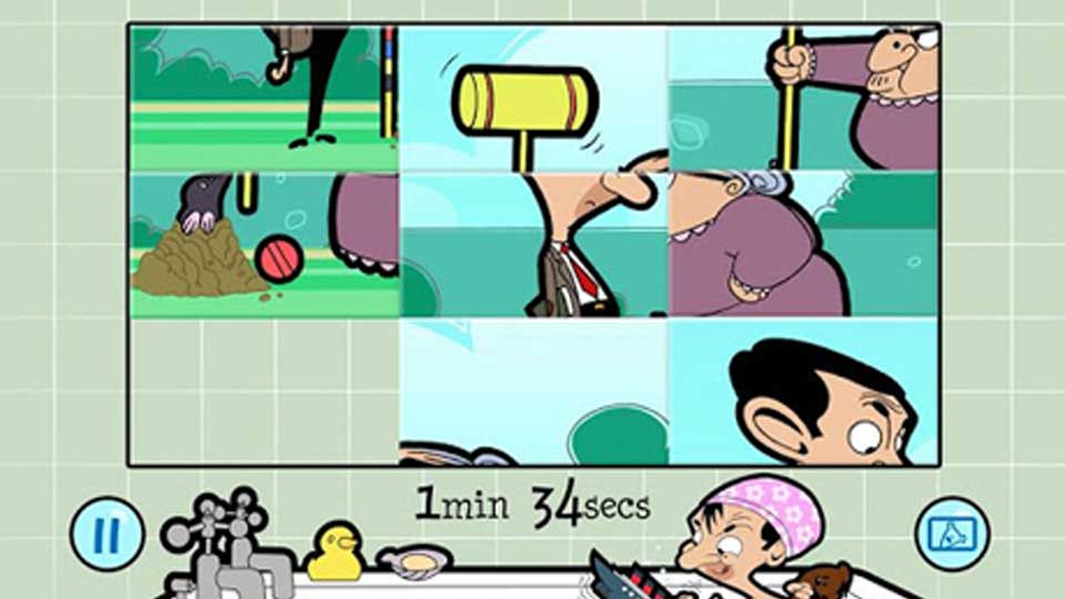 Mr Bean Slider Puzzle