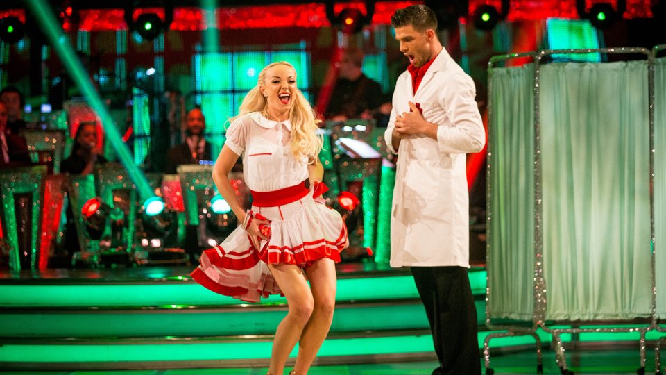 Helen George and Aljaz Skorjanec