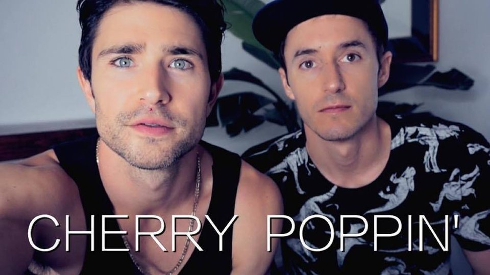 Matt Dallas and Blue Hamilton