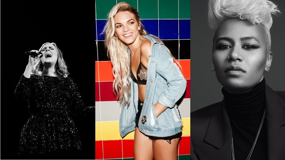 Adele, Louisa Johnson and Emeli Sande