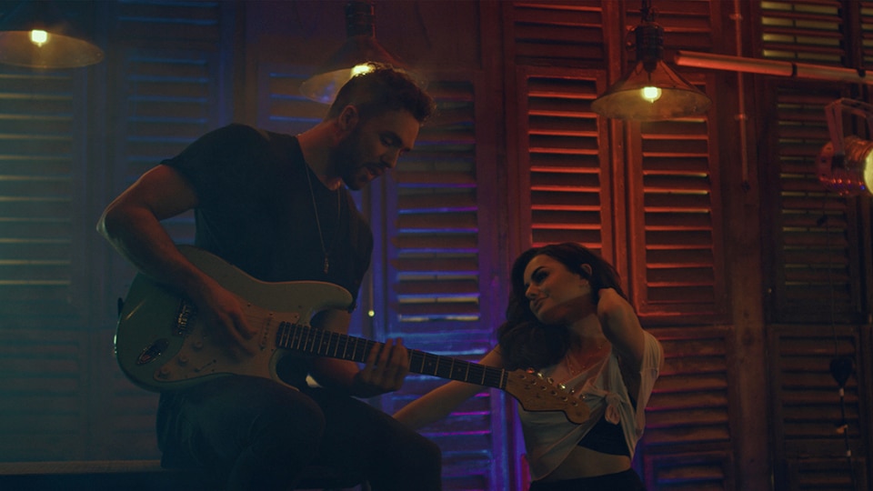 Andy Brown and Amber Davies