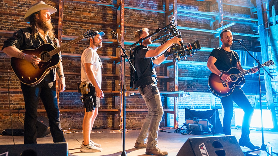 Brothers Osborne shooting Ram Trucks commercial