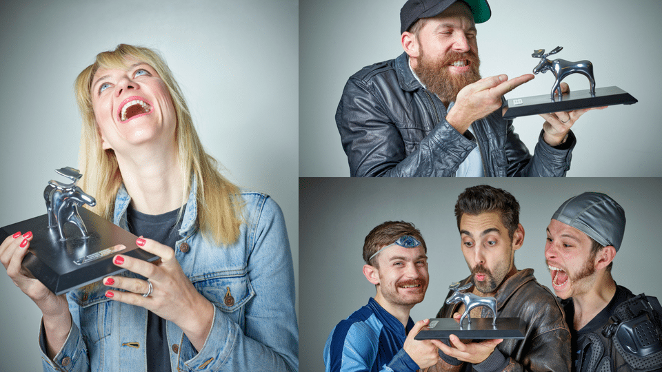 Tania Edwards, Damian Clark and Police Cops win 2018's Amused Moose Comedy Awards