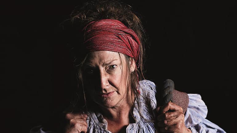 Mother Courage Pauline McLynn. Photo David Lindsay.