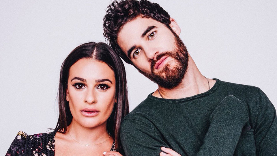 Lea Michele and Darren Criss