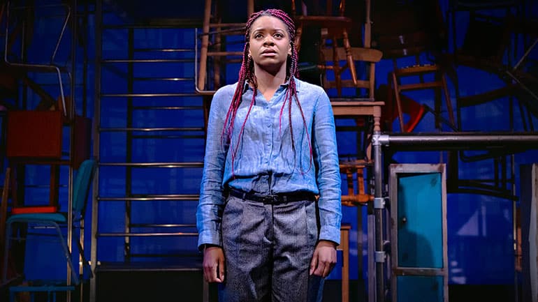 Kiza Deen in random at Leeds Playhouse. Credit Anthony Robling