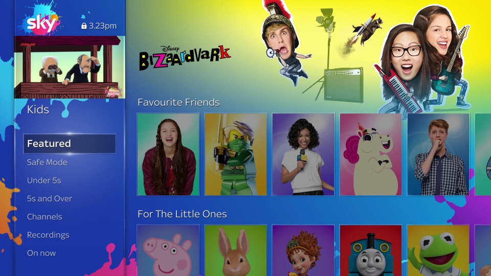 Sky Q - Kids Safe Mode