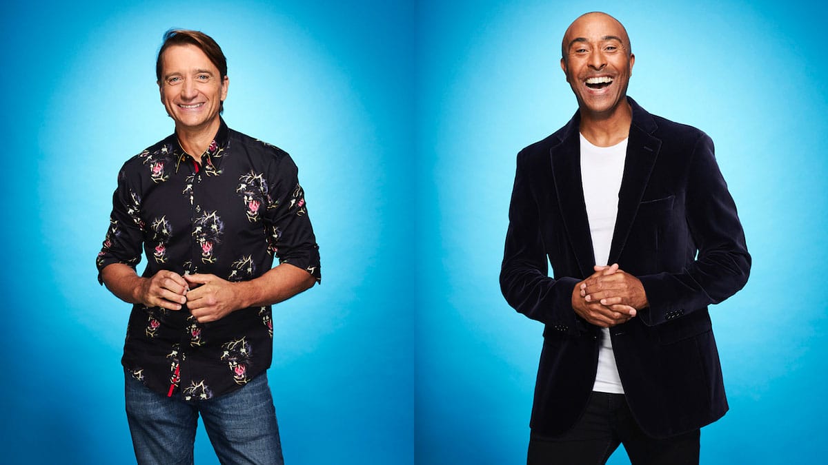 Graham Bell and Colin Jackson