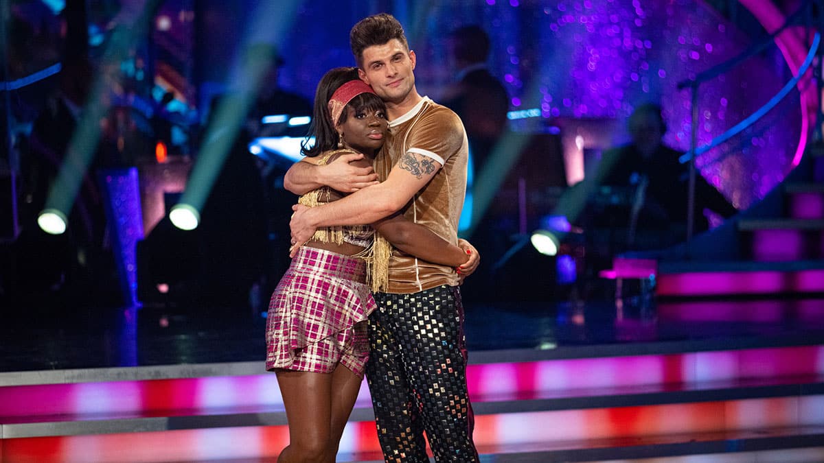 Clara Amfo and Aljaz Skorjanec