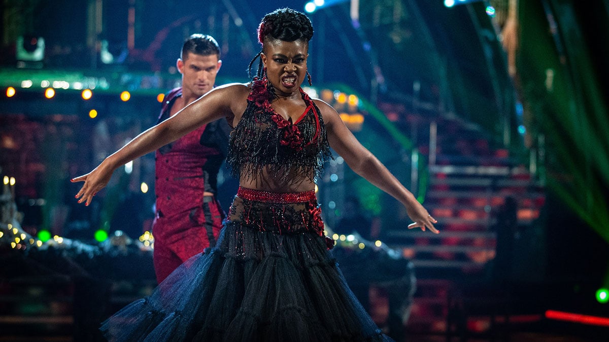 Clara Amfo and Aljaz Skorjanec