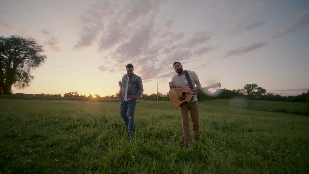 Jordan Davis and Luke Bryan