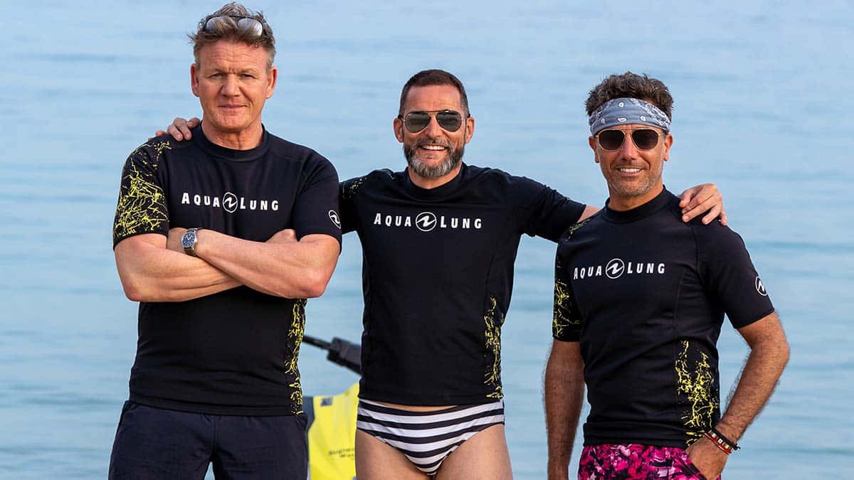 Gordon, Fred and Gino Go Greek