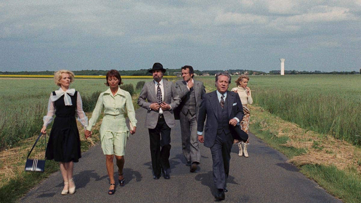 Fernando Rey, Paul Frankeur, Delphine Seyrig, Bulle Ogier, Stéphane Audran, Jean-Pierre Cassel, Luis Buñuel, French Cinema, The Discreet Charm Of The Bourgeoisie