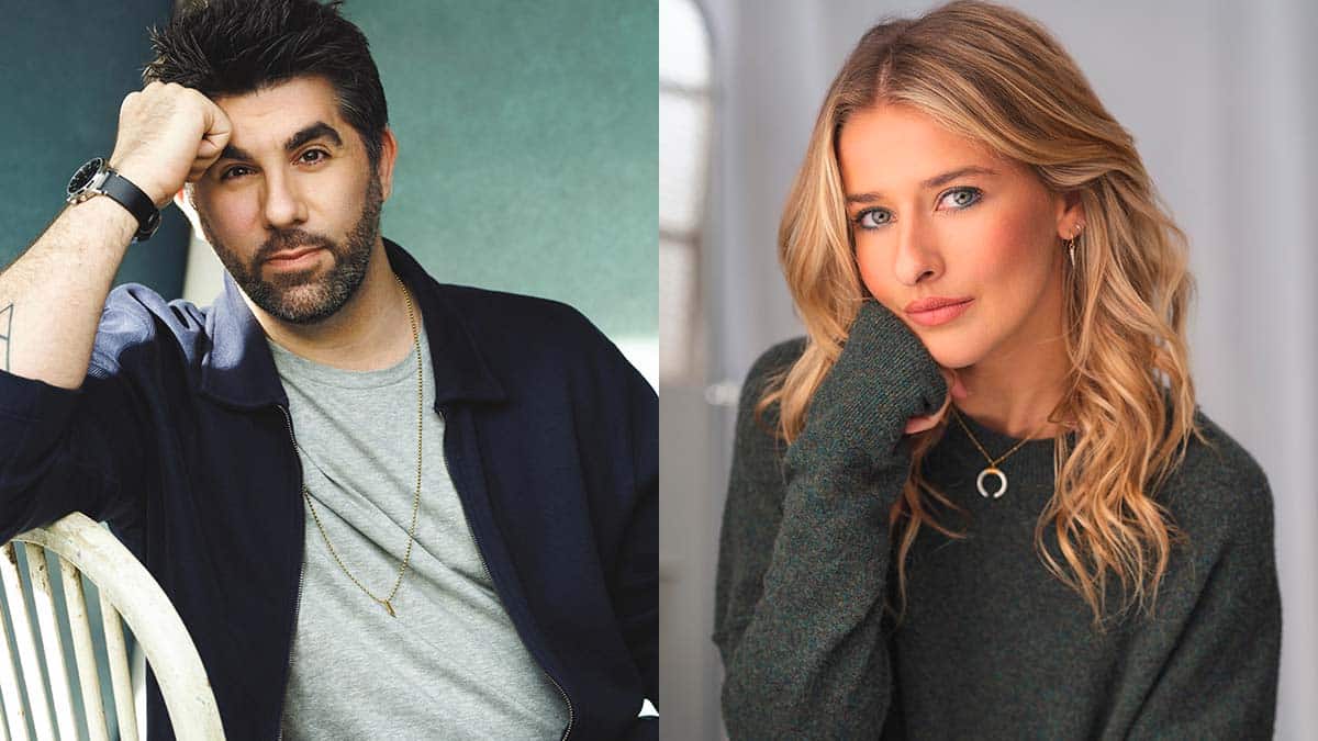 Simon Lipkin and Georgina Castle