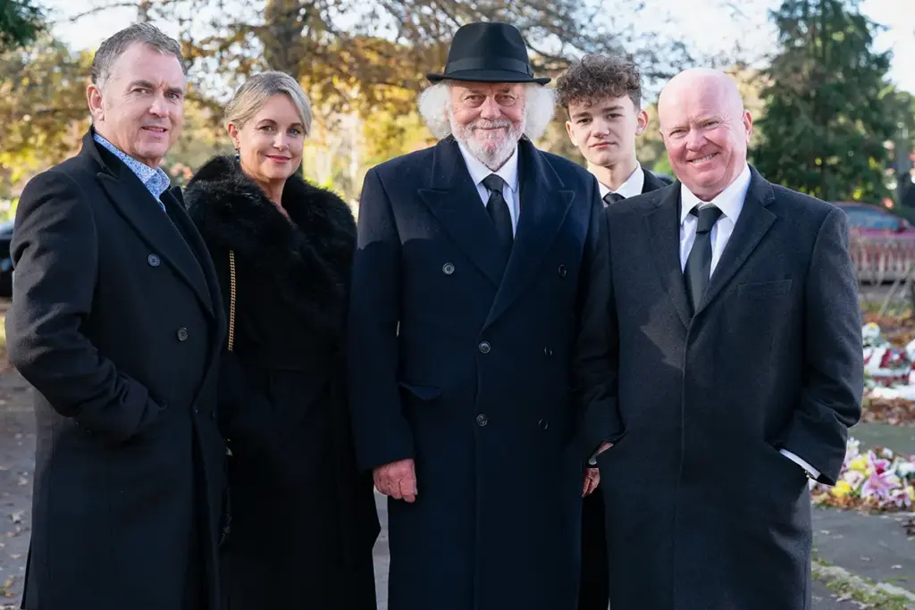 EastEnders - David Sterne with the cast