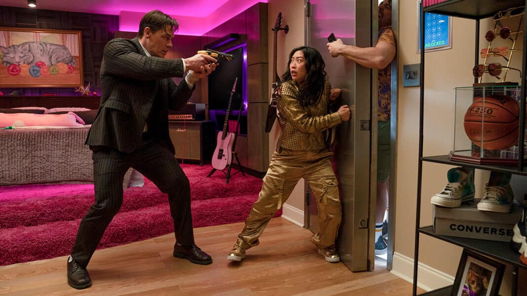 John Cena and Awkwafina in 'JACKPOT!'