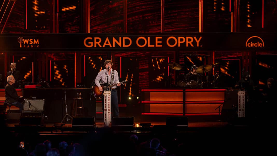 Vincent Mason performing at the Grand Ole Opry