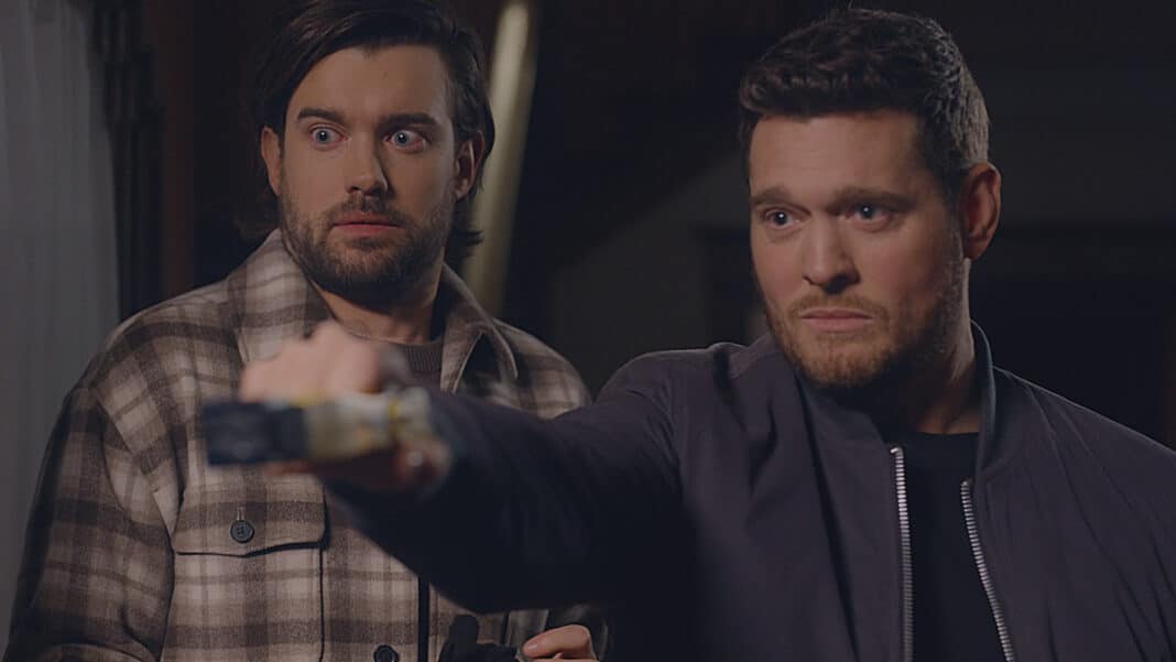 Jack Whitehall and Michael Buble