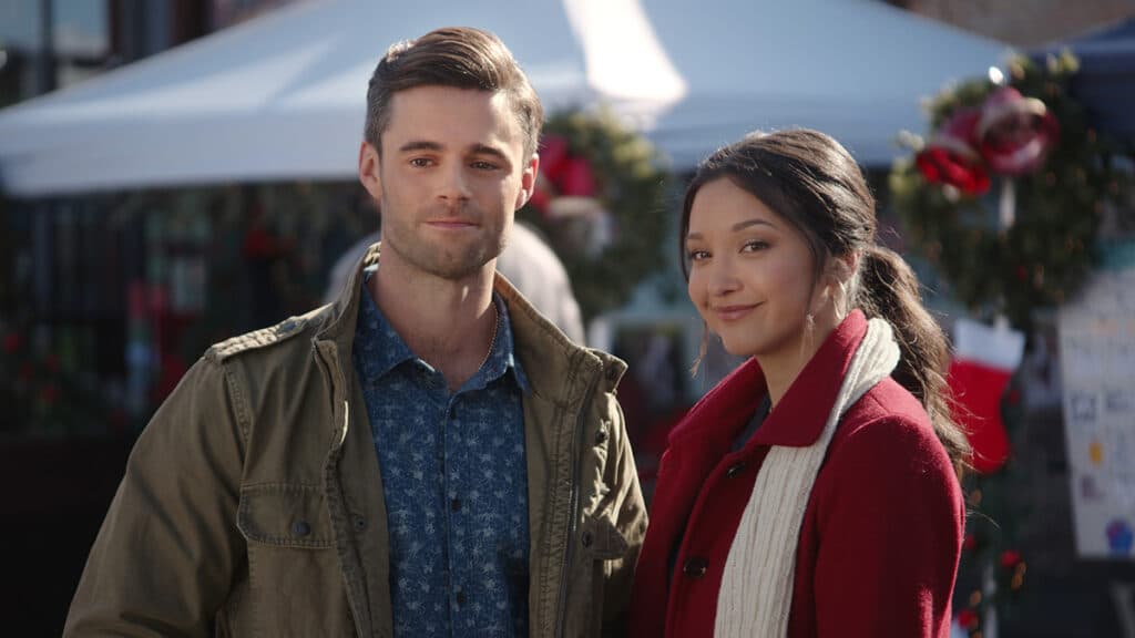 Eric Guilmette and Ash Tsai in 'Tails of Christmas'