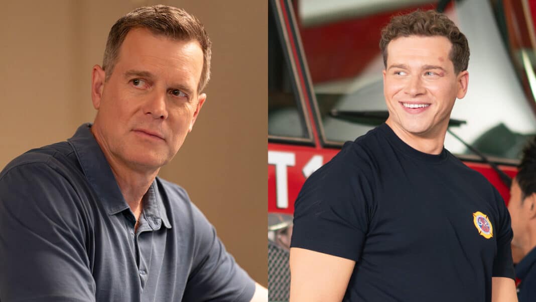 Peter Krause and Oliver Stark - 9-1-1