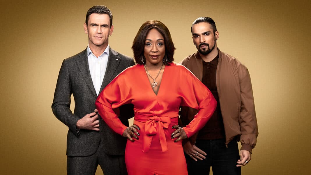 Jack, Denise and Ravi in EastEnders