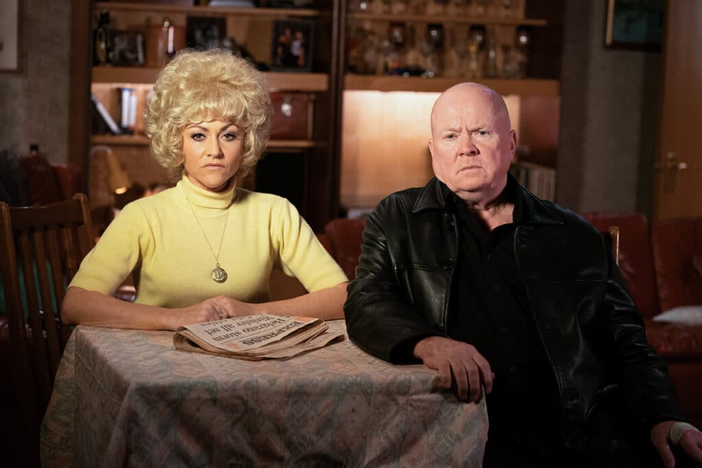 Jamie Winstone and Steve McFadden in 'EastEnders'