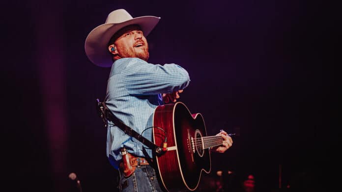 Cody Johnson performing at The O2 in London for C2C 2025