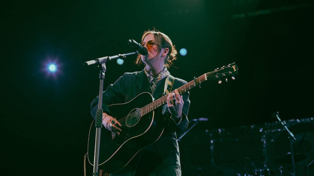 Harper O'Neill performing at The O2 in London for C2C 2025