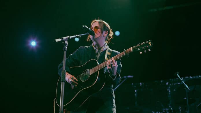 Harper O'Neill performing at The O2 in London for C2C 2025