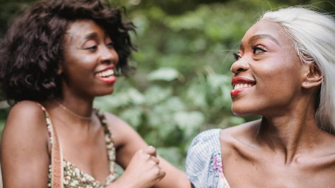 Two women in the sun