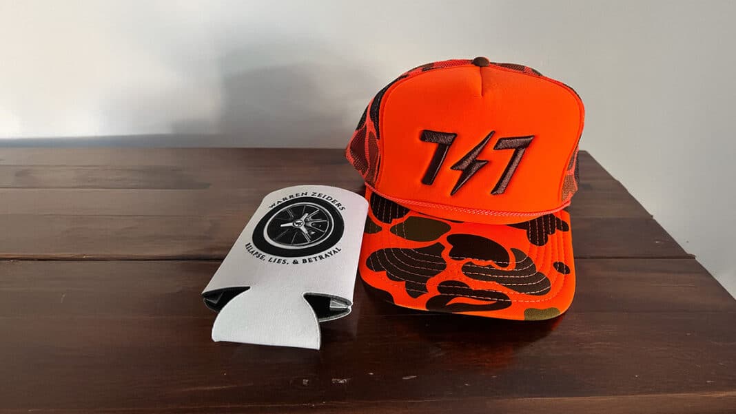 Warren Zeiders hat and Koozy