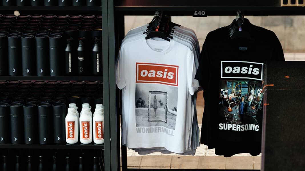 Oasis Live '25 Fan Store merch