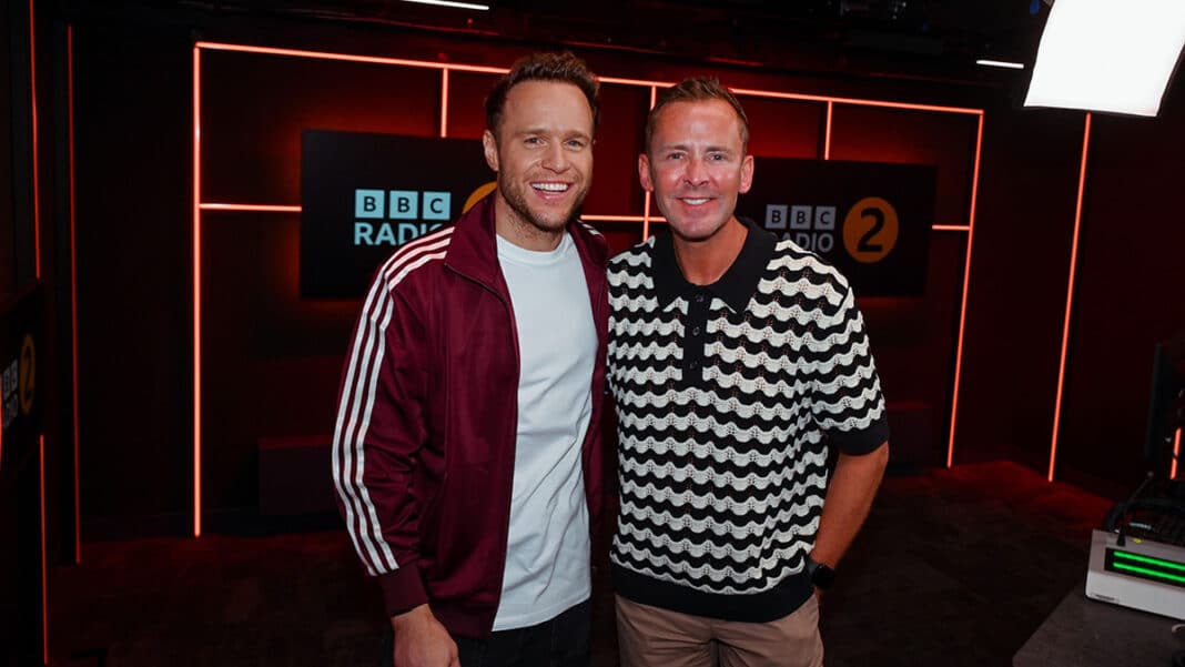Olly Murs and Scott Mills