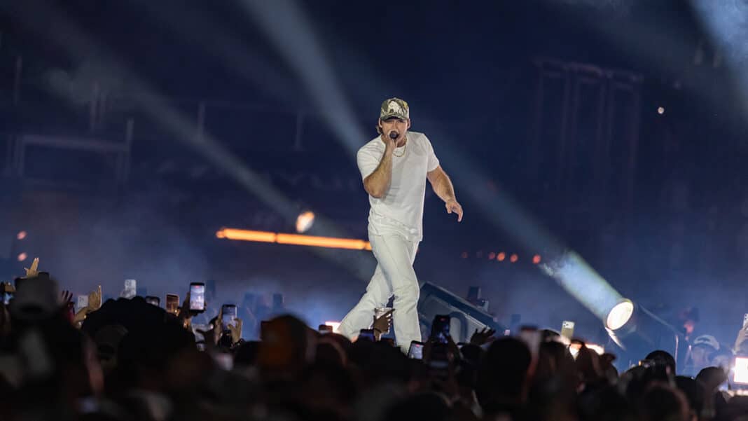 Morgan Wallen live at U.S. Bank Stadium in Minneapolis, Minn. on night one of his Still The Problem Tour, April 10
