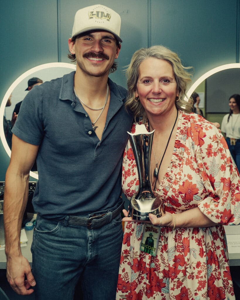Tucker Wetmore and his mother Sia